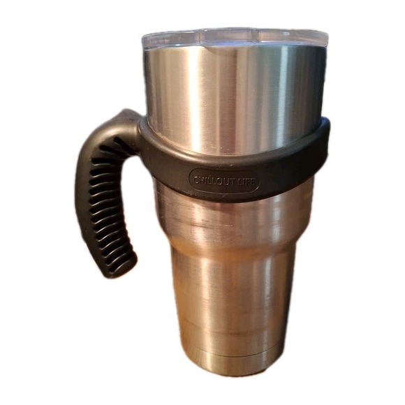 Yeti Rambler Stainless Steel Insulated Tumbler Cup Lid Removabe Handle 30oz READ - Picture 2 of 10